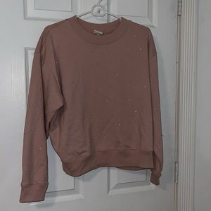 LIKE NEW A New Day Pink Rhinestone Sweatshirt